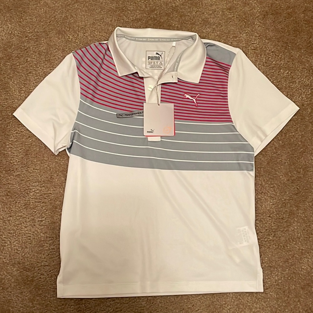 NWT Puma boys XS golf shirt